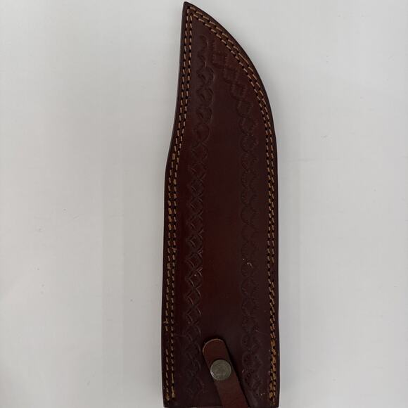 Custom Handmade Damascus Blade Hunting Knife Camping Knife w/Sheath 10" Blade - Picture 9 of 16